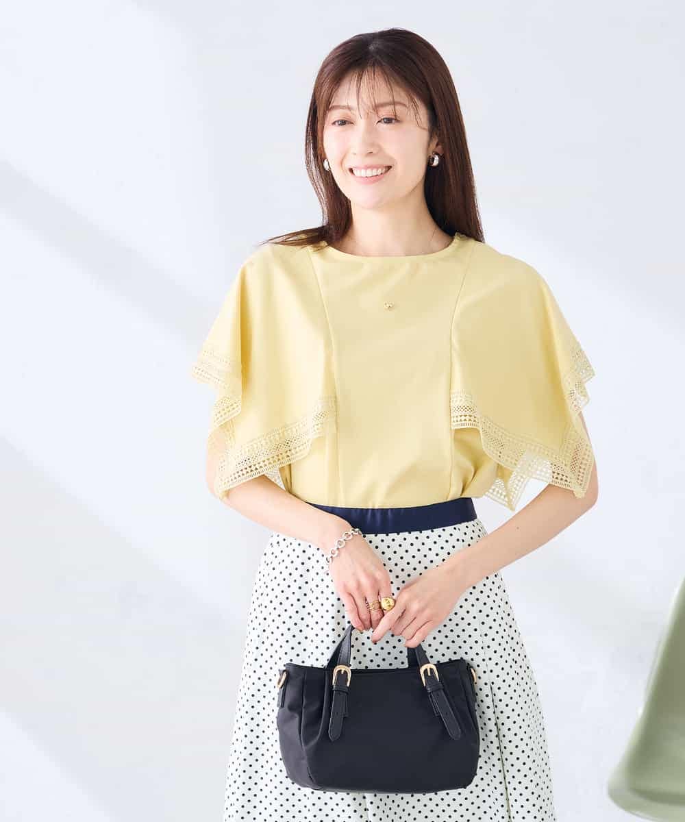 K2KHD52044 a.v.v(アー・ヴェ・ヴェ) 【接触冷感/UVカット】ハンカチスリーブトップス ブラック