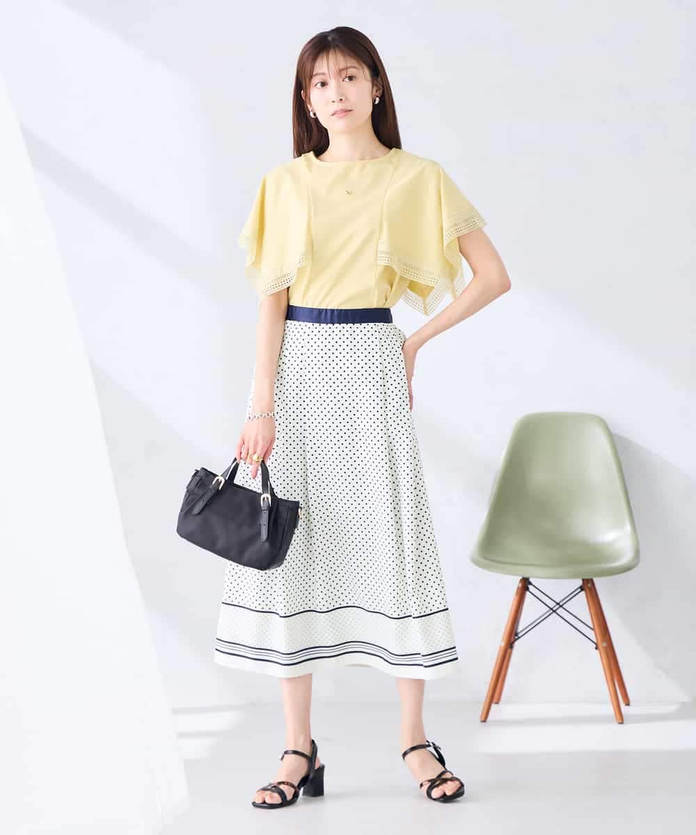 K2KHD52044 a.v.v(アー・ヴェ・ヴェ) 【接触冷感/UVカット】ハンカチスリーブトップス ブラック