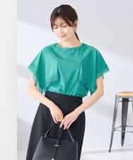 K2KHD52044 a.v.v(アー・ヴェ・ヴェ) 【接触冷感/UVカット】ハンカチスリーブトップス ブラック