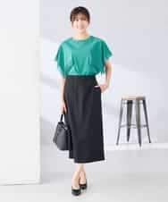 K2KHD52044 a.v.v(アー・ヴェ・ヴェ) 【接触冷感/UVカット】ハンカチスリーブトップス ブラック