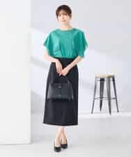 K2KHD52044 a.v.v(アー・ヴェ・ヴェ) 【接触冷感/UVカット】ハンカチスリーブトップス ブラック