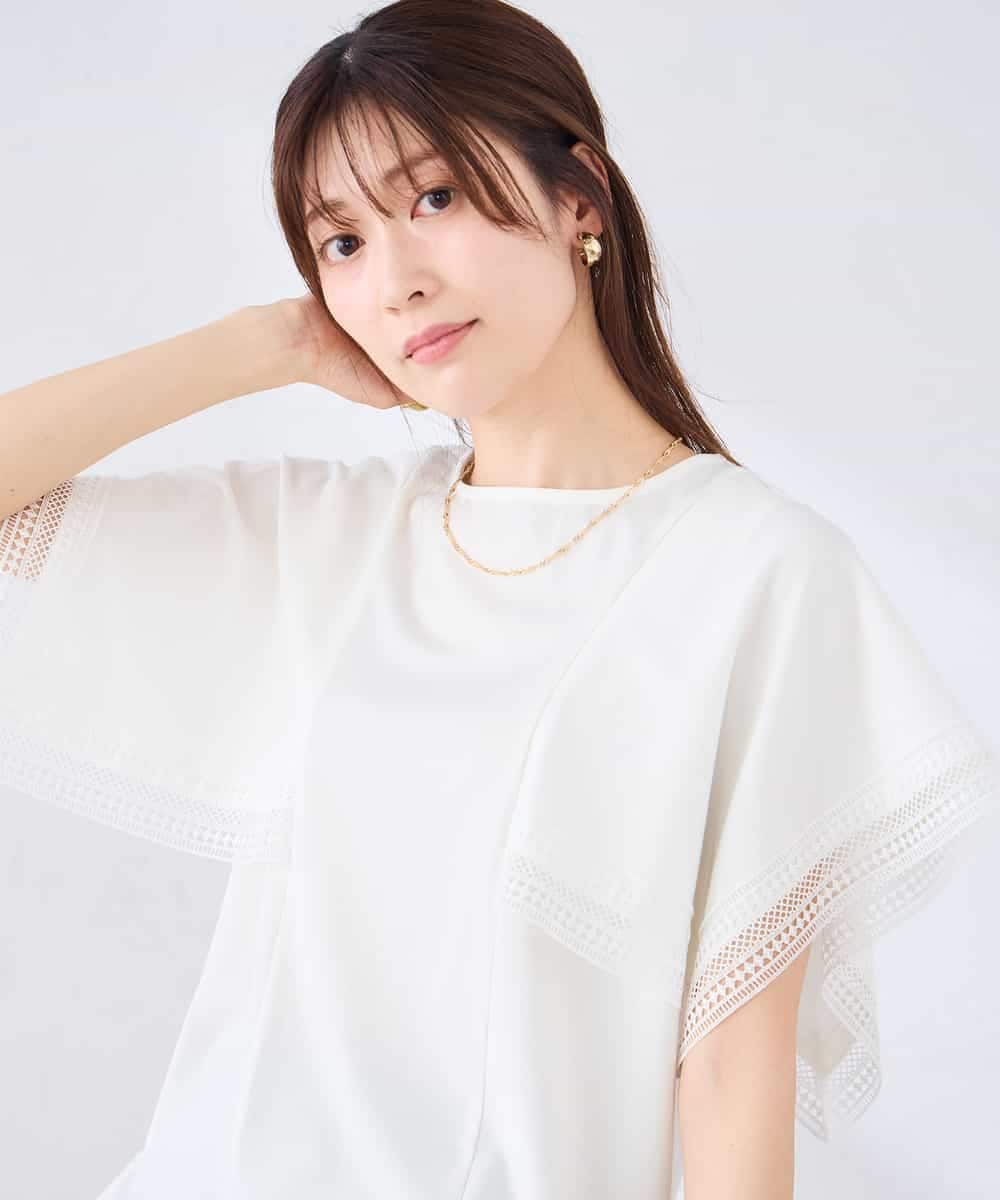 K2KHD52044 a.v.v(アー・ヴェ・ヴェ) 【接触冷感/UVカット】ハンカチスリーブトップス ブラック