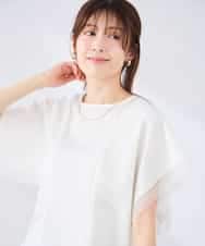 K2KHD52044 a.v.v(アー・ヴェ・ヴェ) 【接触冷感/UVカット】ハンカチスリーブトップス ブラック