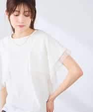 K2KHD52044 a.v.v(アー・ヴェ・ヴェ) 【接触冷感/UVカット】ハンカチスリーブトップス ブラック