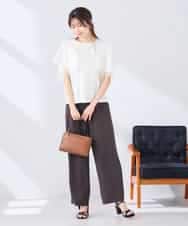 K2KHD52044 a.v.v(アー・ヴェ・ヴェ) 【接触冷感/UVカット】ハンカチスリーブトップス ブラック