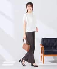 K2KHD52044 a.v.v(アー・ヴェ・ヴェ) 【接触冷感/UVカット】ハンカチスリーブトップス ブラック