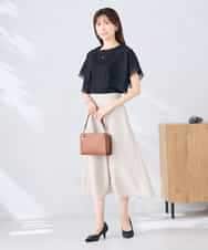 K2KHD52044 a.v.v(アー・ヴェ・ヴェ) 【接触冷感/UVカット】ハンカチスリーブトップス ブラック