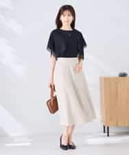 K2KHD52044 a.v.v(アー・ヴェ・ヴェ) 【接触冷感/UVカット】ハンカチスリーブトップス ブラック