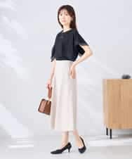 K2KHD52044 a.v.v(アー・ヴェ・ヴェ) 【接触冷感/UVカット】ハンカチスリーブトップス ブラック