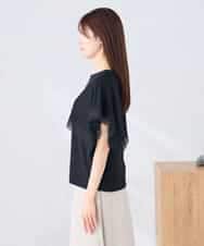 K2KHD52044 a.v.v(アー・ヴェ・ヴェ) 【接触冷感/UVカット】ハンカチスリーブトップス ブラック