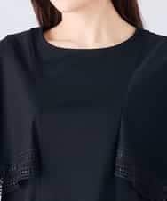 K2KHD52044 a.v.v(アー・ヴェ・ヴェ) 【接触冷感/UVカット】ハンカチスリーブトップス ブラック