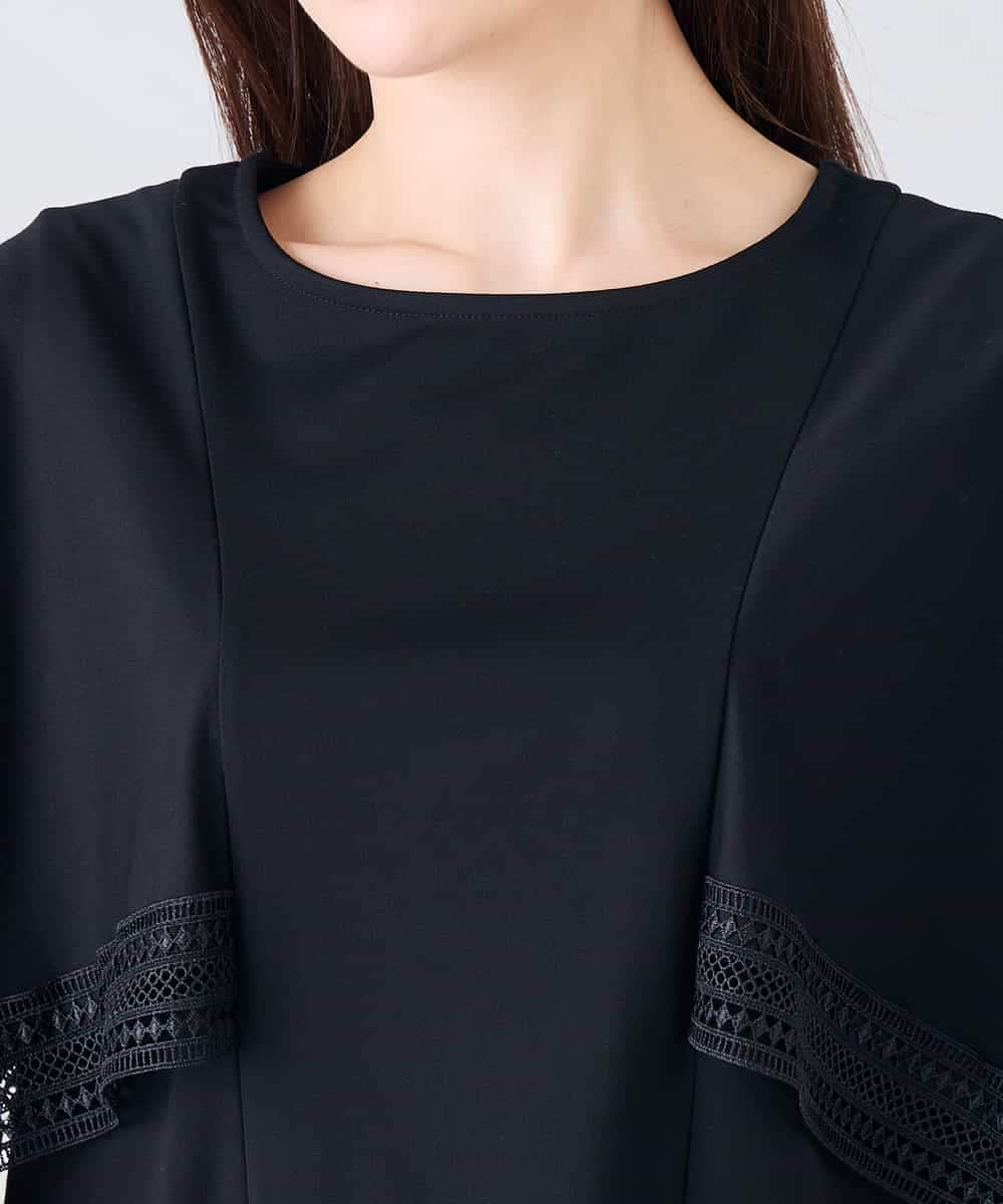 K2KHD52044 a.v.v(アー・ヴェ・ヴェ) 【接触冷感/UVカット】ハンカチスリーブトップス ブラック