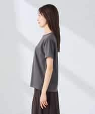 K2KHD54029 a.v.v(アー・ヴェ・ヴェ) 【接触冷感/UVカット/コットン100%】コンパクトロゴTシャツ グレージュ