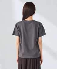 K2KHD54029 a.v.v(アー・ヴェ・ヴェ) 【接触冷感/UVカット/コットン100%】コンパクトロゴTシャツ グレージュ
