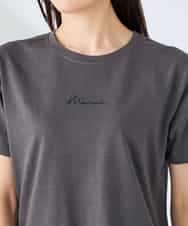 K2KHD54029 a.v.v(アー・ヴェ・ヴェ) 【接触冷感/UVカット/コットン100%】コンパクトロゴTシャツ グレージュ