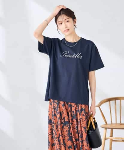 K2KHD55029 a.v.v 【接触冷感/UVカット/コットン100%】ロゴゆるTシャツ