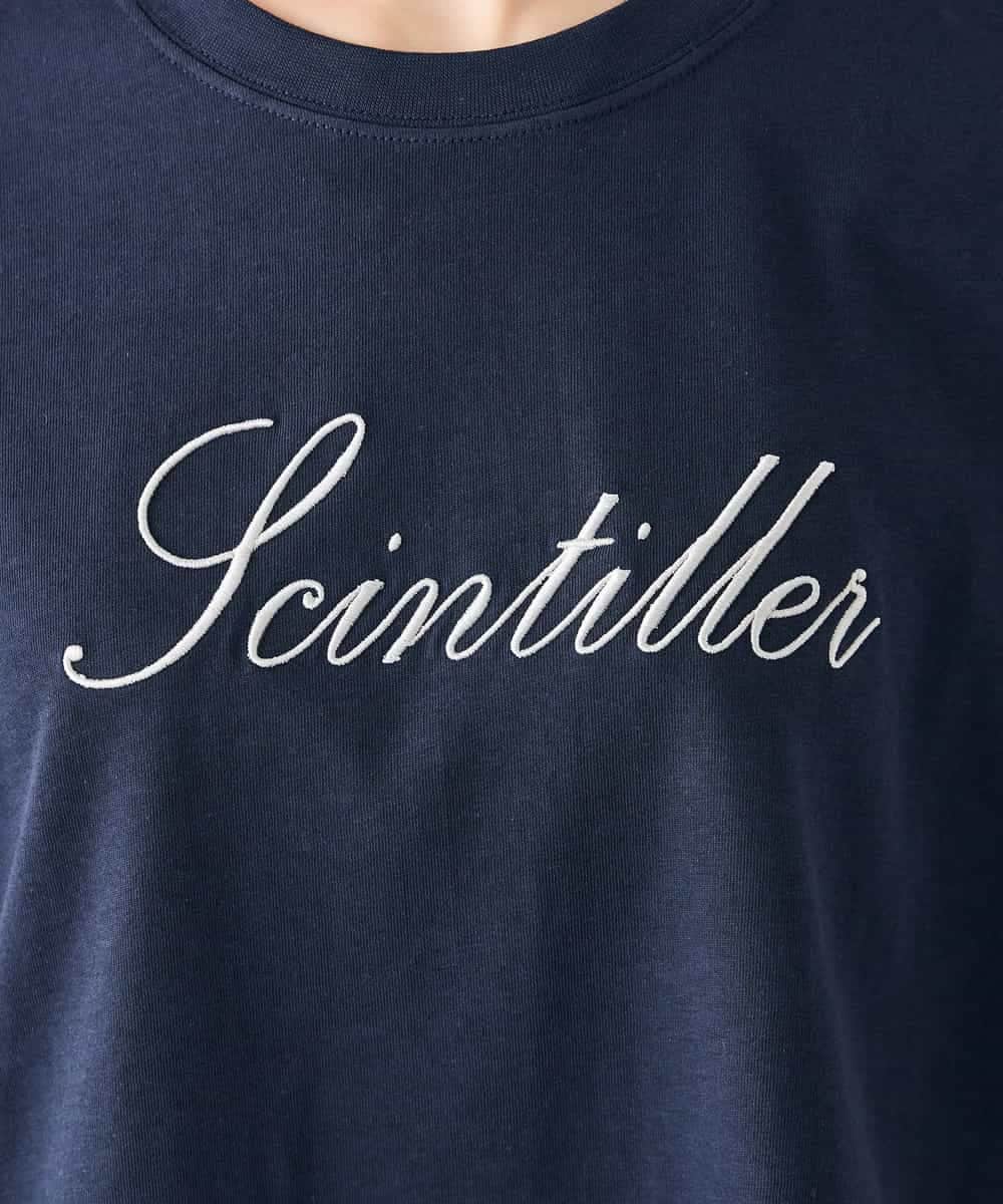 K2KHD55029 a.v.v(アー・ヴェ・ヴェ) 【接触冷感/UVカット/コットン100%】ロゴゆるTシャツ ネイビー