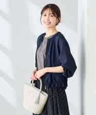 K2KHD55029 a.v.v(アー・ヴェ・ヴェ) 【接触冷感/UVカット/コットン100%】ロゴゆるTシャツ ネイビー