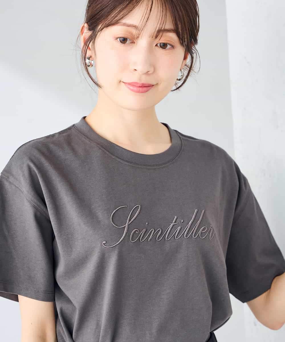 K2KHD55029 a.v.v(アー・ヴェ・ヴェ) 【接触冷感/UVカット/コットン100%】ロゴゆるTシャツ ネイビー