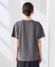 K2KHD55029 a.v.v(アー・ヴェ・ヴェ) 【接触冷感/UVカット/コットン100%】ロゴゆるTシャツ ネイビー