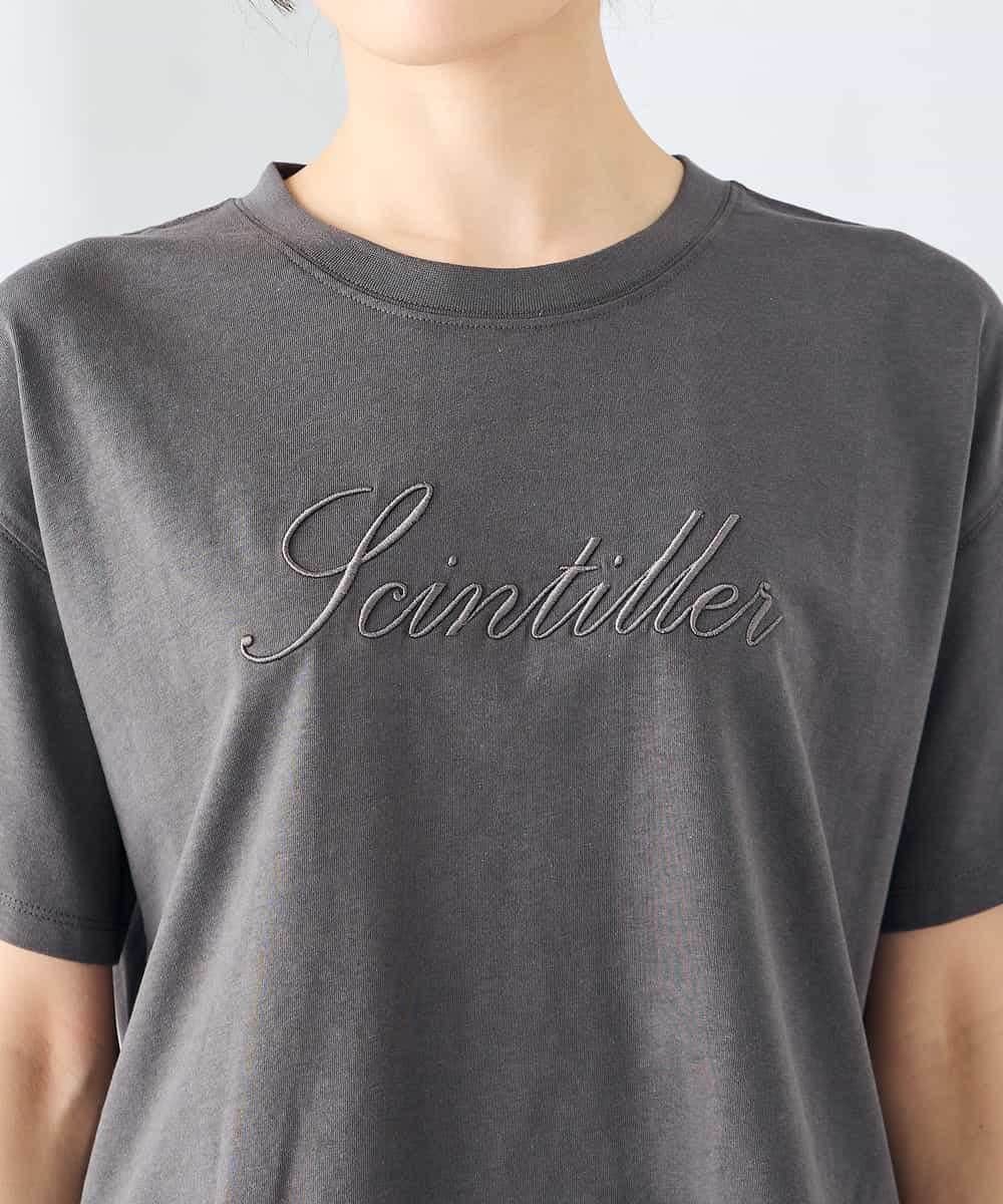 K2KHD55029 a.v.v(アー・ヴェ・ヴェ) 【接触冷感/UVカット/コットン100%】ロゴゆるTシャツ ネイビー