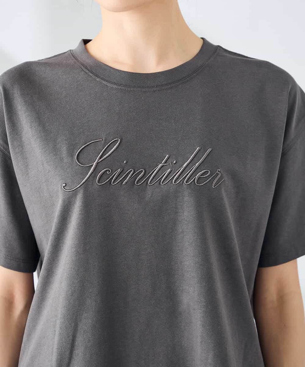 K2KHD55029 a.v.v(アー・ヴェ・ヴェ) 【接触冷感/UVカット/コットン100%】ロゴゆるTシャツ ネイビー