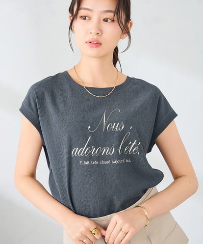 K2KHD64039 a.v.v 楊柳プリントTシャツ