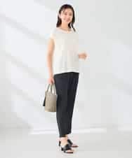 K2KHD64039 a.v.v(アー・ヴェ・ヴェ) 楊柳プリントTシャツ アイボリー