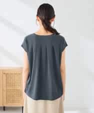 K2KHD64039 a.v.v(アー・ヴェ・ヴェ) 楊柳プリントTシャツ アイボリー