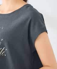 K2KHD64039 a.v.v(アー・ヴェ・ヴェ) 楊柳プリントTシャツ アイボリー