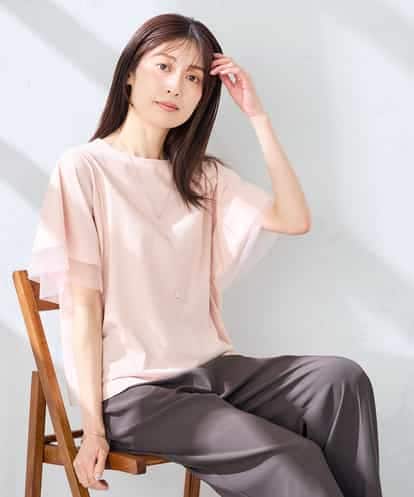 K2KHD68044 a.v.v 【接触冷感/UVカット】シアー切替フレアスリーブトップス