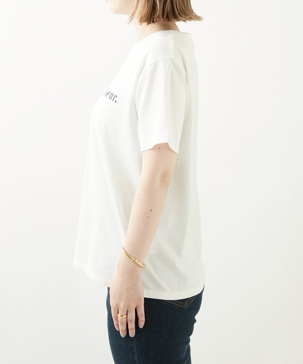 K2KHP16029 a.v.v(アー・ヴェ・ヴェ) 大人のロゴＴシャツ ホワイト
