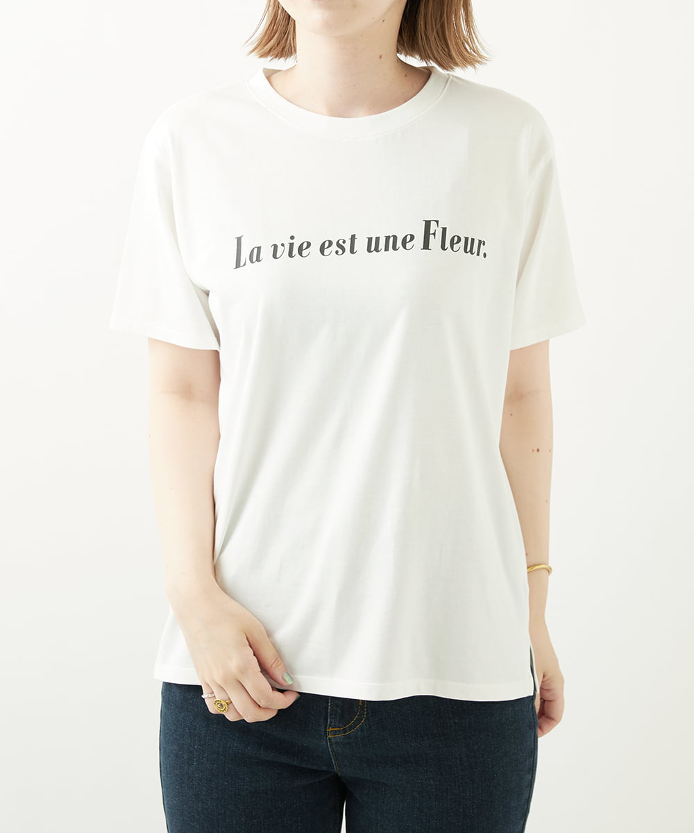 K2KHP16029 a.v.v(アー・ヴェ・ヴェ) 大人のロゴＴシャツ ホワイト