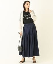 K2KHP66029 a.v.v(アー・ヴェ・ヴェ) ラウンドヘムロゴTシャツ ブラック