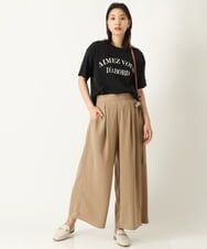K2KHP66029 a.v.v(アー・ヴェ・ヴェ) ラウンドヘムロゴTシャツ ブラック