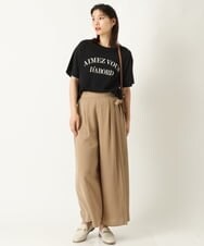 K2KHP66029 a.v.v(アー・ヴェ・ヴェ) ラウンドヘムロゴTシャツ ブラック