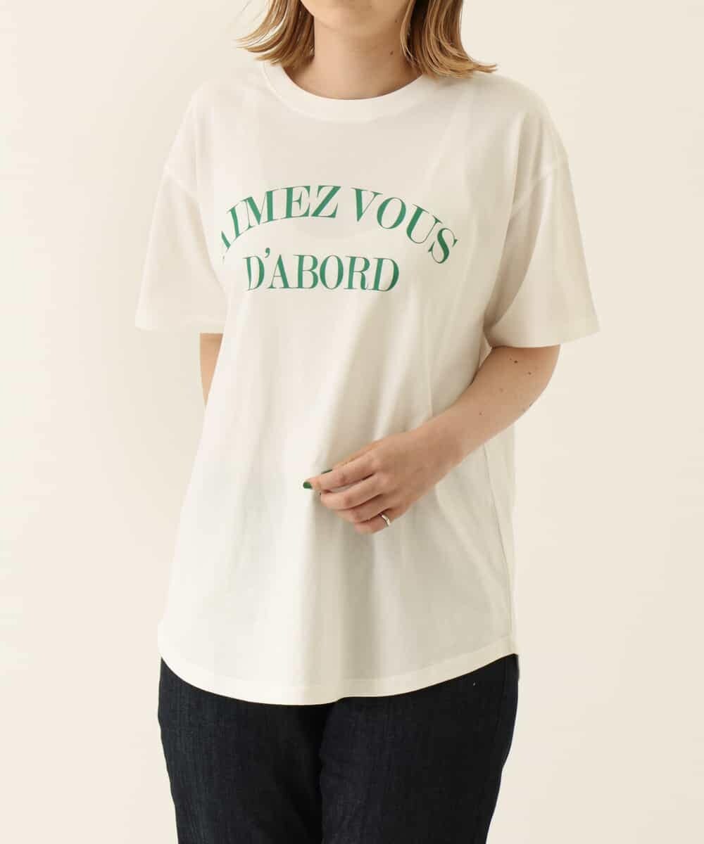 K2KHP66029 a.v.v(アー・ヴェ・ヴェ) ラウンドヘムロゴTシャツ ブラック