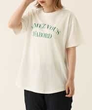 K2KHP66029 a.v.v(アー・ヴェ・ヴェ) ラウンドヘムロゴTシャツ ブラック