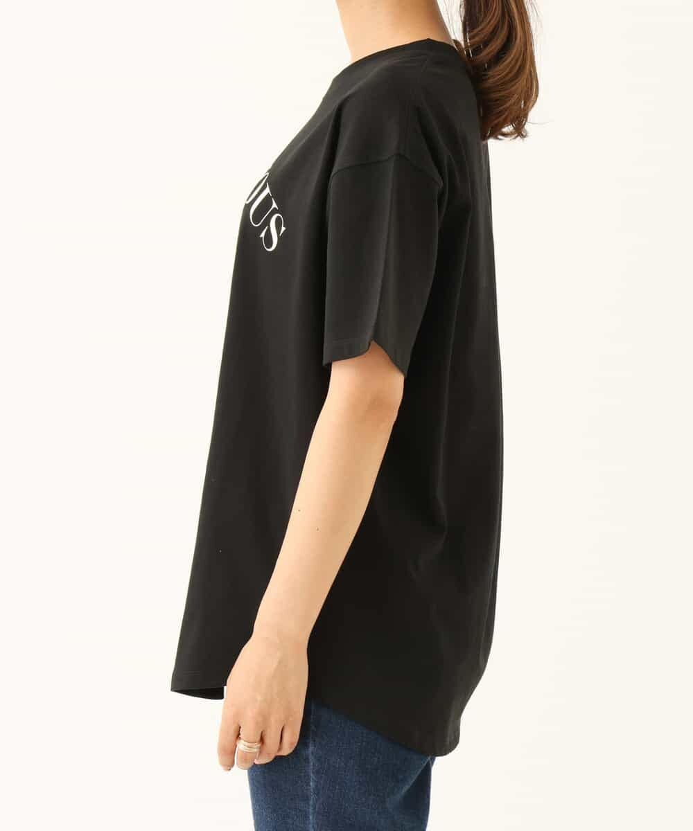 K2KHP66029 a.v.v(アー・ヴェ・ヴェ) ラウンドヘムロゴTシャツ ブラック
