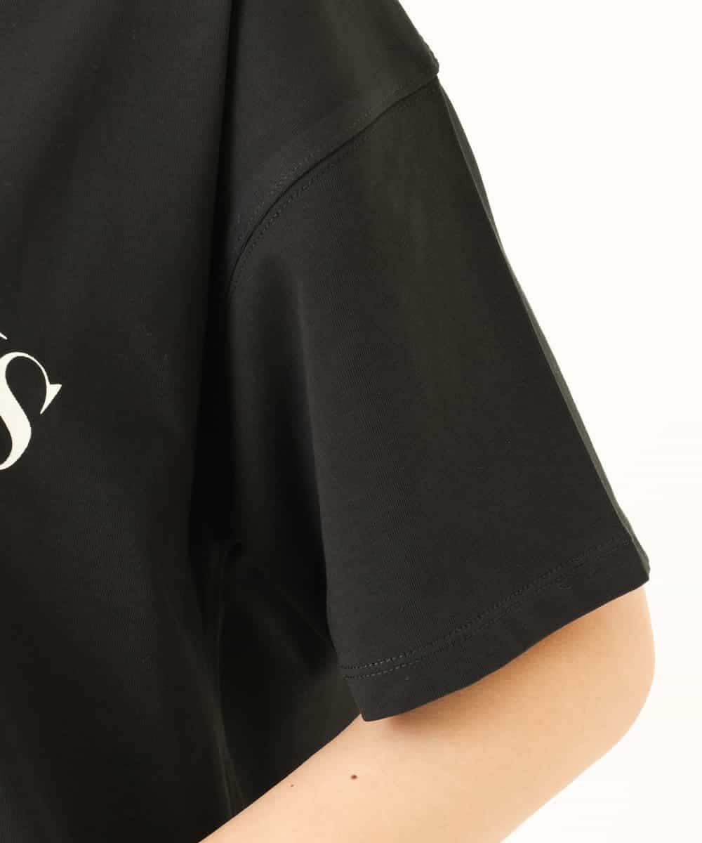 K2KHP66029 a.v.v(アー・ヴェ・ヴェ) ラウンドヘムロゴTシャツ ブラック