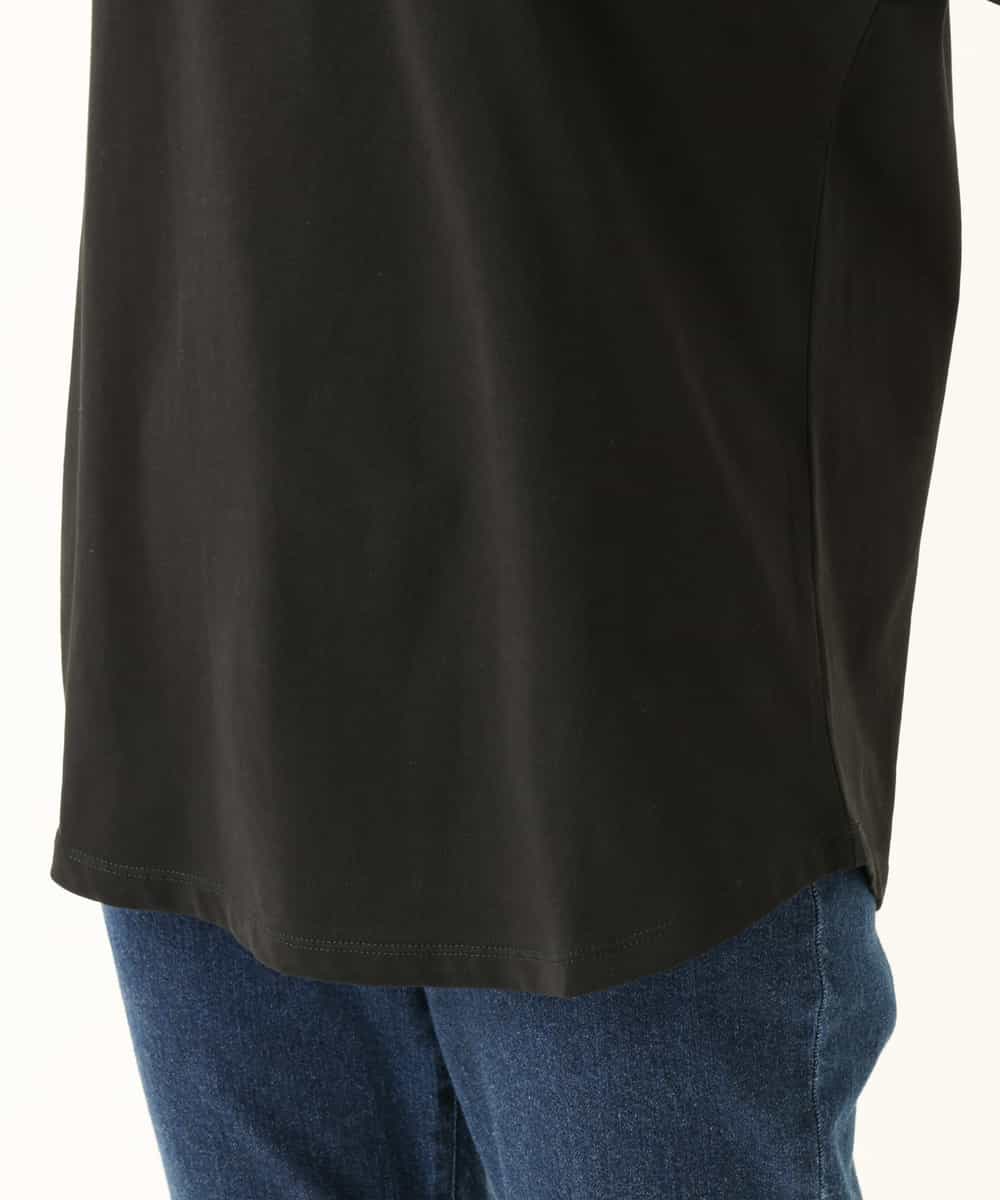 K2KHP66029 a.v.v(アー・ヴェ・ヴェ) ラウンドヘムロゴTシャツ ブラック