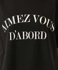 K2KHP66029 a.v.v(アー・ヴェ・ヴェ) ラウンドヘムロゴTシャツ ブラック