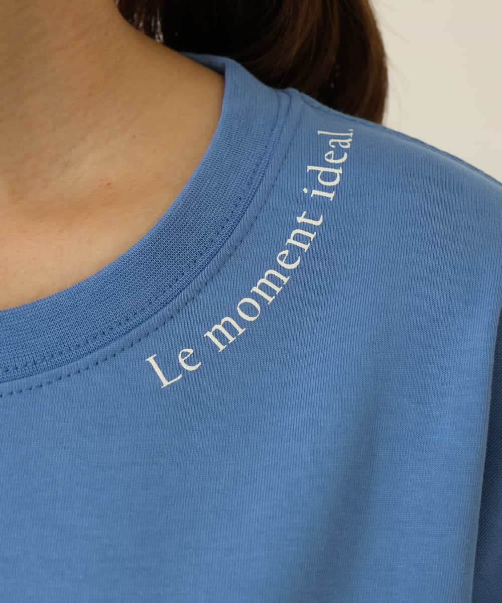 K2KHP77029 a.v.v(アー・ヴェ・ヴェ) ラウンドヘムバックロゴTシャツ ホワイト