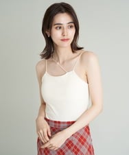K2KHS03019 a.v.v(アー・ヴェ・ヴェ) ストラップカップ付キャミソール ブラウン