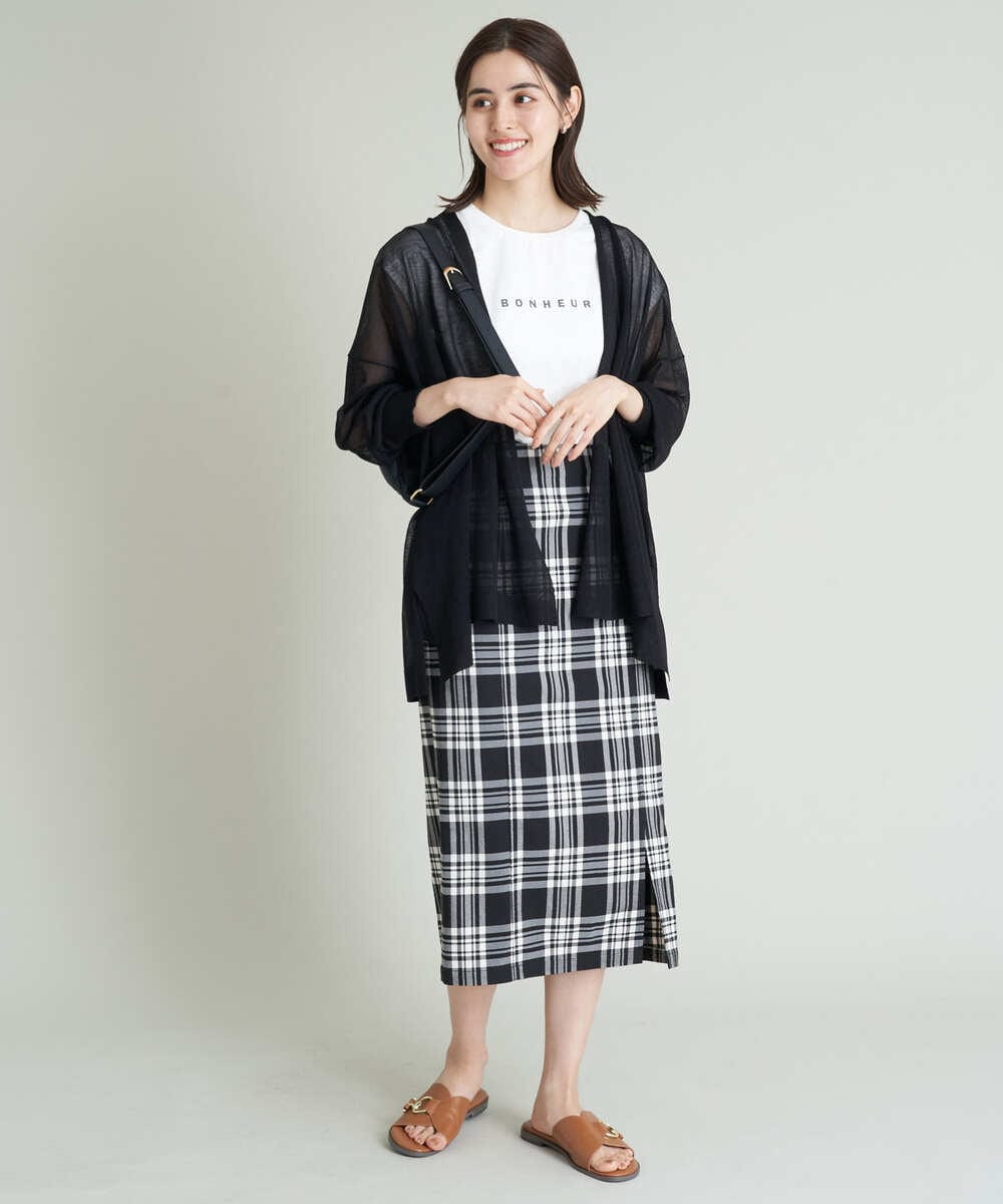 K2KHS67029 a.v.v(アー・ヴェ・ヴェ) ワイドノースリーブロゴTシャツ ダークグレー