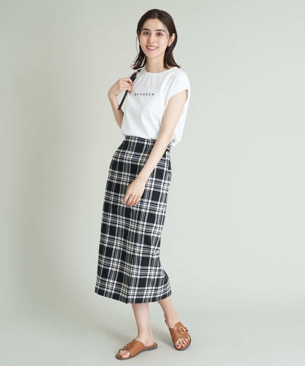 K2KHS67029 a.v.v(アー・ヴェ・ヴェ) ワイドノースリーブロゴTシャツ ダークグレー