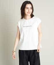 K2KHS67029 a.v.v(アー・ヴェ・ヴェ) ワイドノースリーブロゴTシャツ ダークグレー