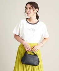 K2KHS68029 a.v.v(アー・ヴェ・ヴェ) リンガーロゴTシャツ ホワイト