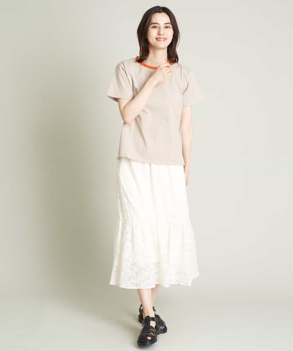 K2KHS68029 a.v.v(アー・ヴェ・ヴェ) リンガーロゴTシャツ ホワイト