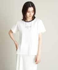 K2KHS68029 a.v.v(アー・ヴェ・ヴェ) リンガーロゴTシャツ ホワイト